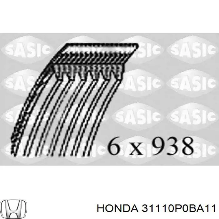 31110P0BA11 Honda correa trapezoidal