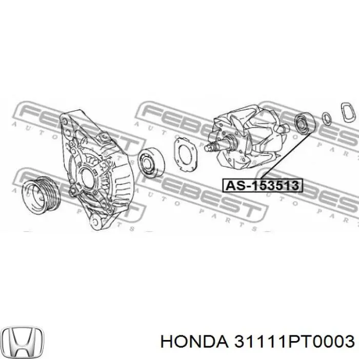 31111PT0003 Honda cojinete, alternador