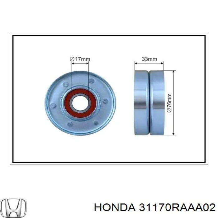 Tensor de correa, correa poli V Honda CR-V 2 RD