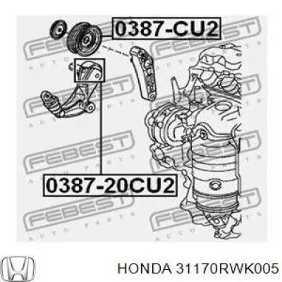 Comprar 31170RWK005 Honda Tensor de correa poli V 