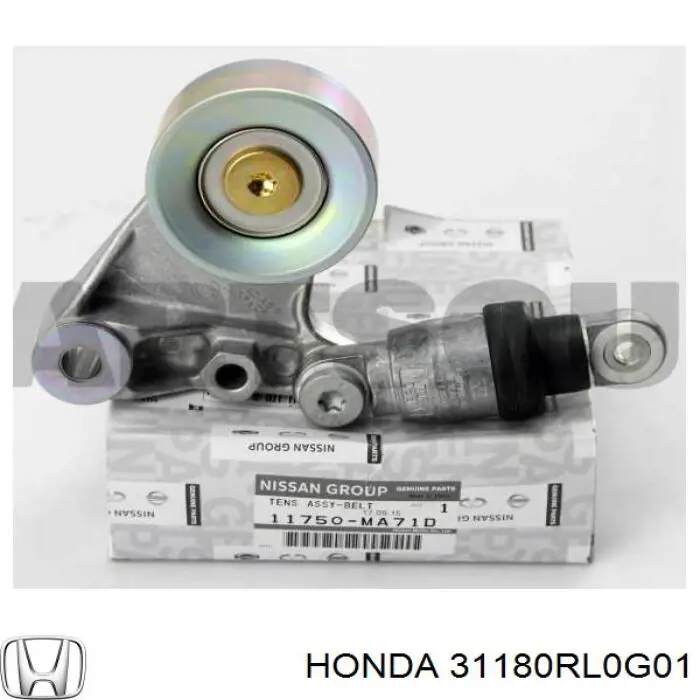 Rodillo tensor correa poli V Honda 31180RL0G01 precio, desde 26,28 EUR