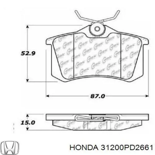 31200PD2661 Honda Arranque motores