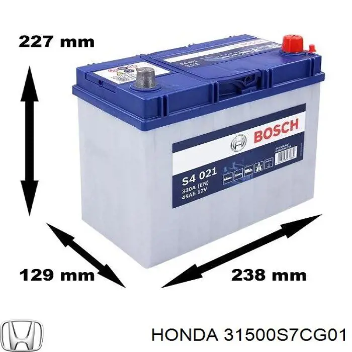 Comprar 31500S7CG01 Honda Batería de coche