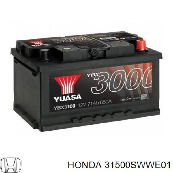 31500SWWE01 Honda Batería Start-Stop