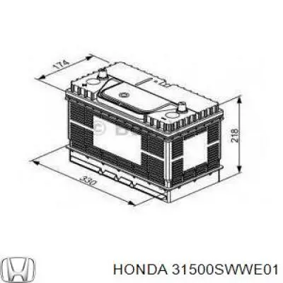 Comprar 31500SWWE01 Honda Batería de coche