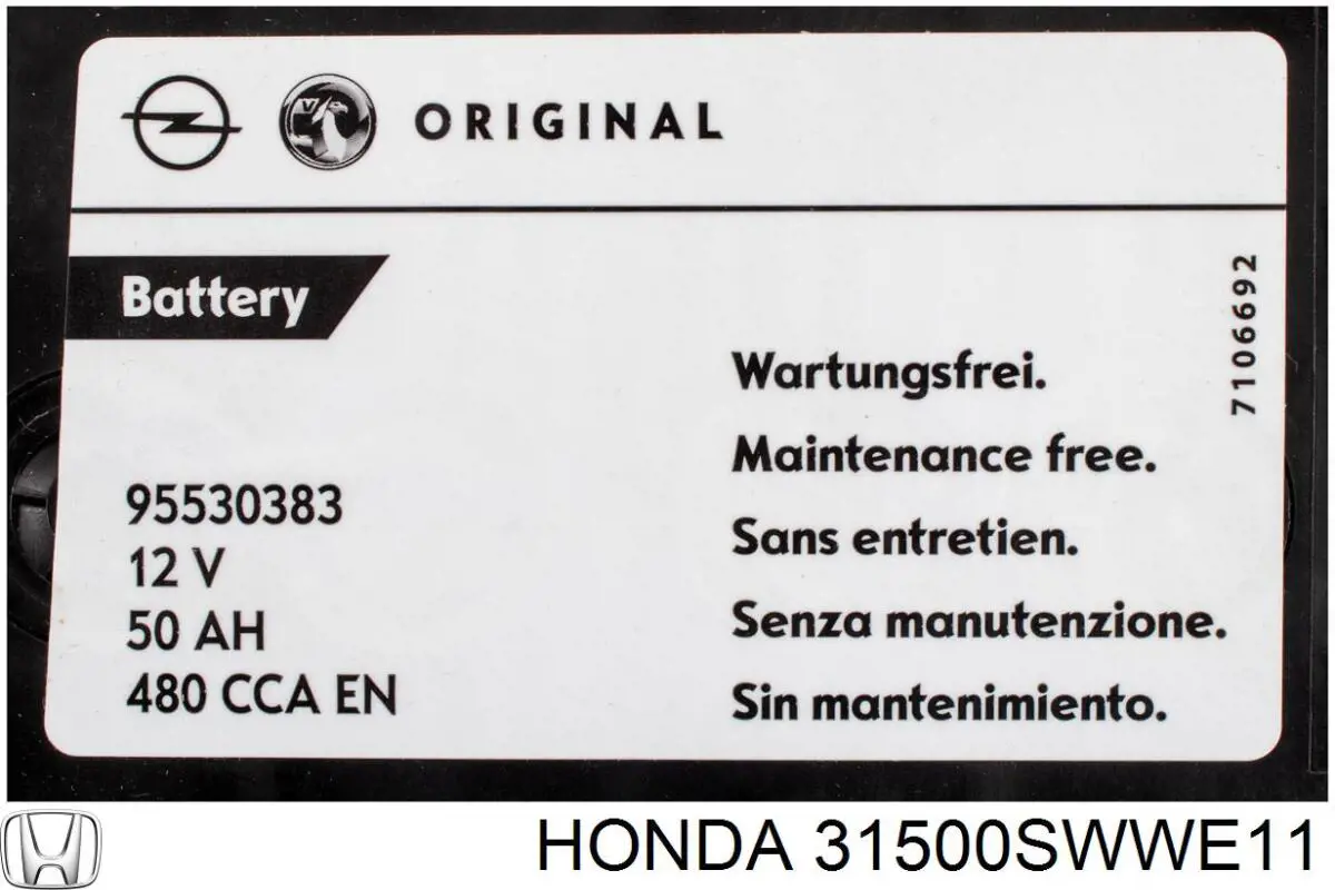 7905525547 Peugeot/Citroen Batería Start-Stop