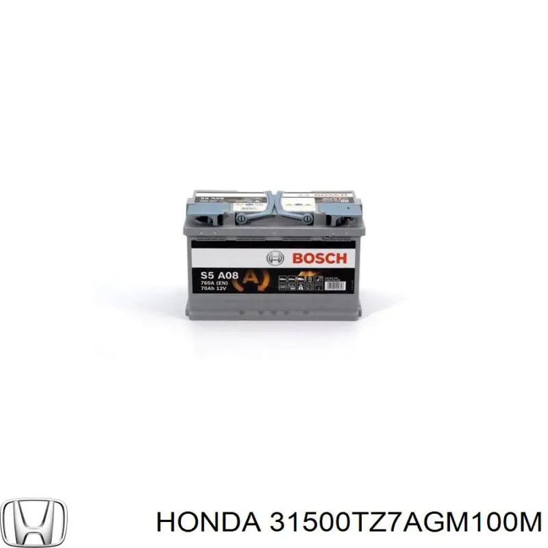 Batería 31500TZ7AGM100M Honda