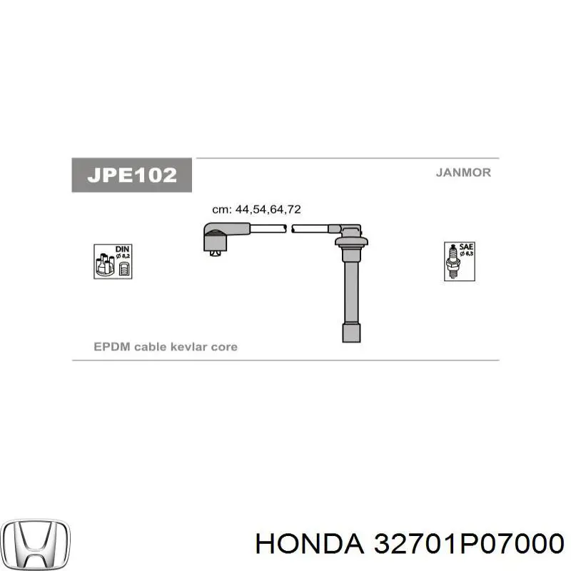 32704P07000 Honda Cables de alta tensión, juego