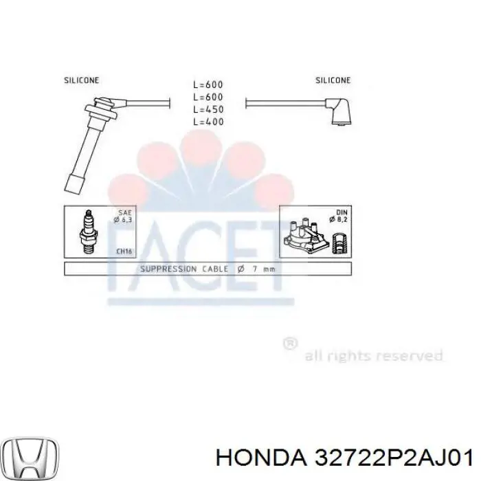 Comprar 32704P07000 Honda Cable de bujía