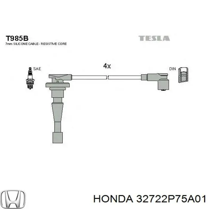Comprar 32722P75A01 Honda Cable de bujía