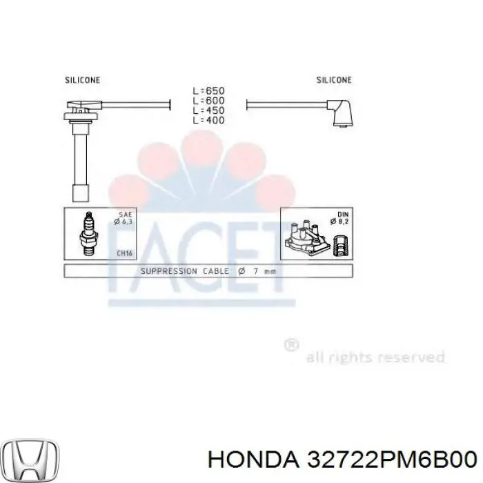 Comprar 32722PM6B00 Honda Cable de bujía