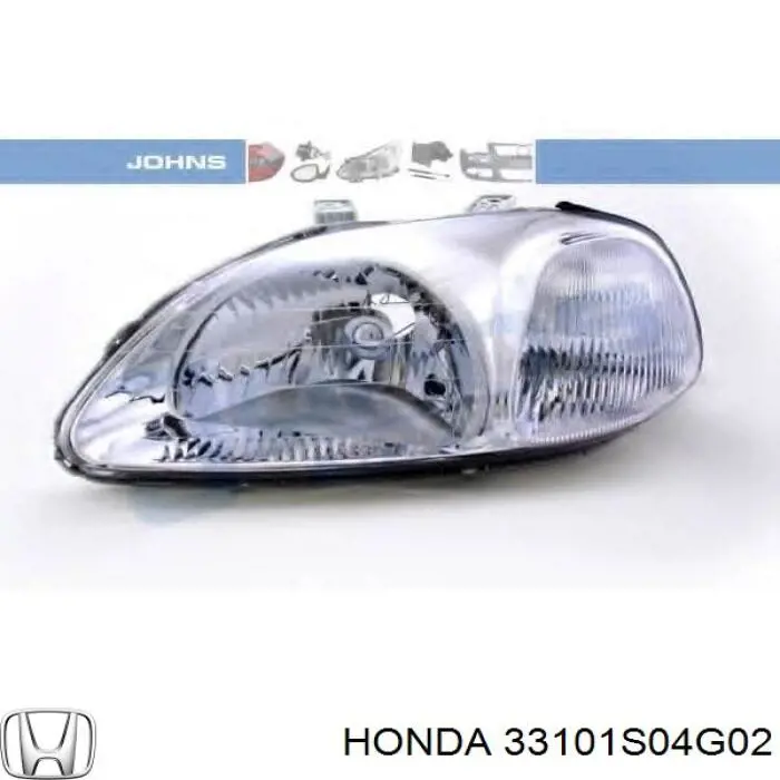 Faro derecho 33101S04G02 Honda