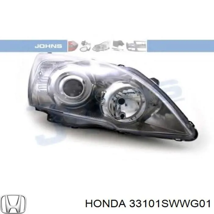 Faro derecho 33101SWWG01 Honda