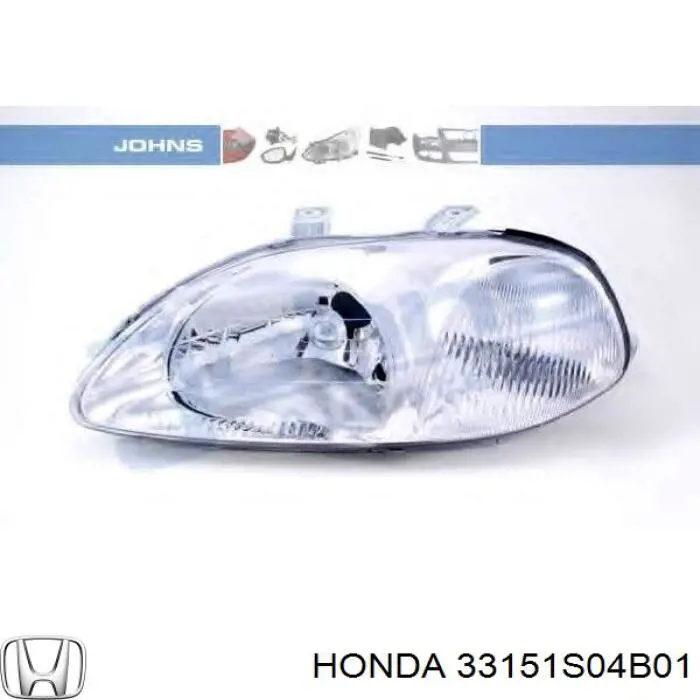 33151S04B01 Honda faro derecho