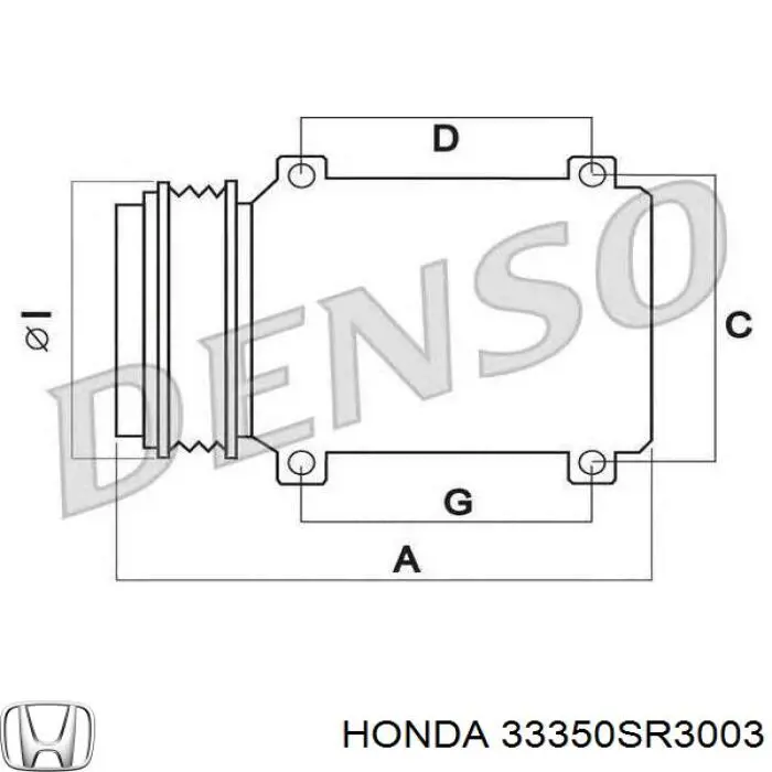Intermitente izquierdo 33350SR3003 Honda