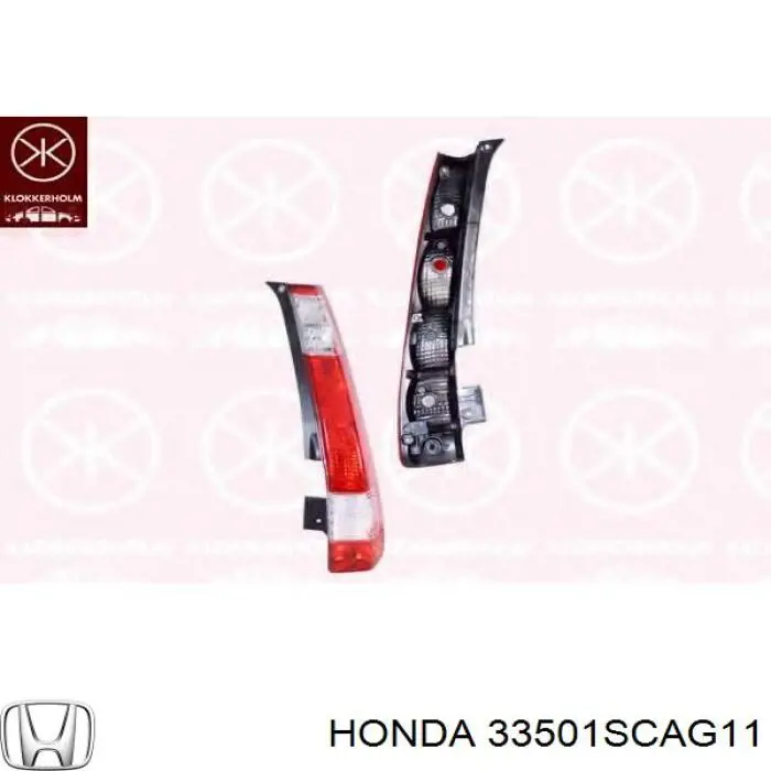 33501SCAG11 Honda piloto posterior derecho