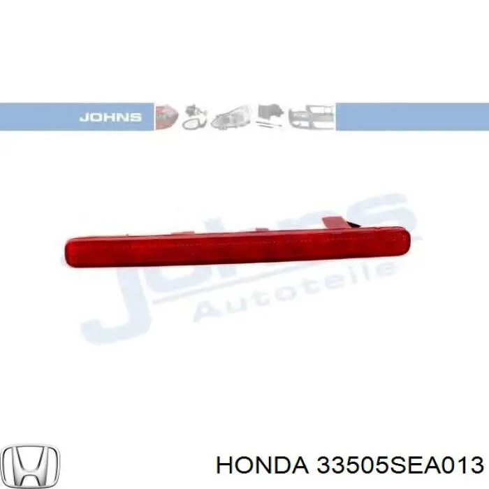 Reflector, paragolpes trasero, derecho para Honda Accord (CM, CN)