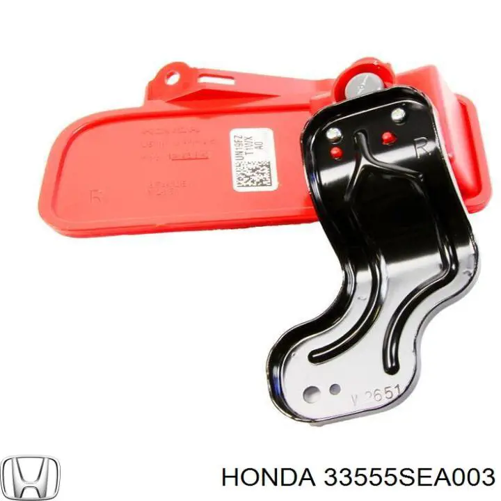 Reflector, paragolpes trasero, izquierdo para Honda Accord (CM, CN)