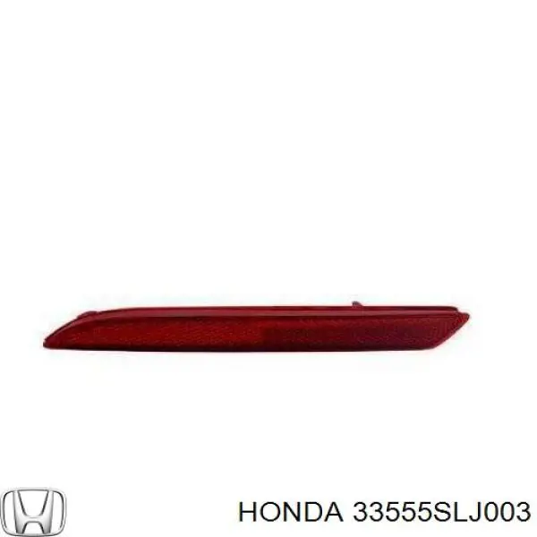 Reflector, trasero, izquierdo para Honda Accord (CW)