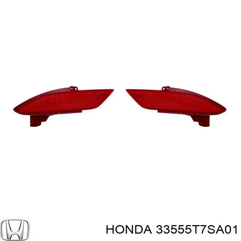 Reflector, paragolpes trasero, izquierdo Honda HR-V (RU)