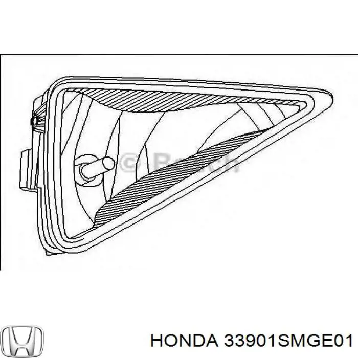 Luz antiniebla derecha para Honda Civic (FK1)