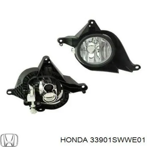 33901SWWE01 Honda faro antiniebla derecho