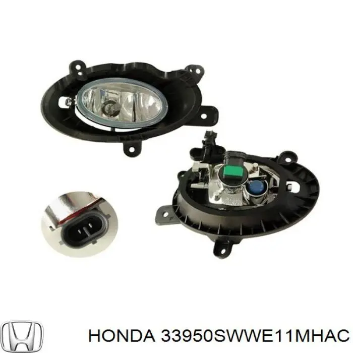 33950SWWE11MHAC Honda luz antiniebla izquierdo