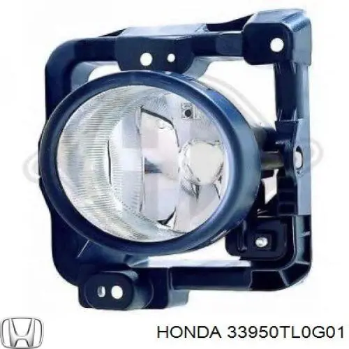 Luz antiniebla izquierda para Honda Accord (CU)