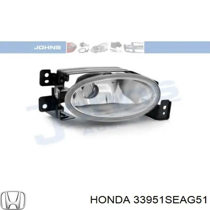 33951SEAG51 Honda luz antiniebla izquierdo