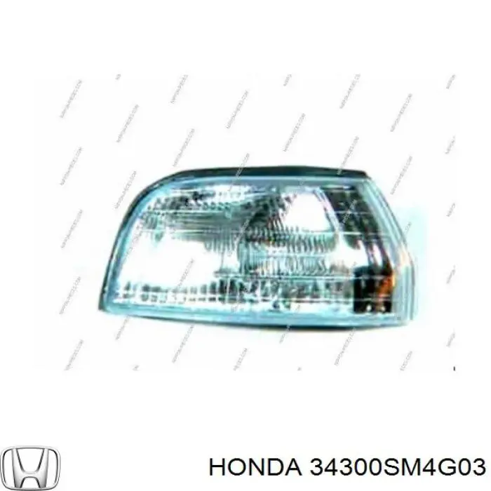 34300SM4G03 Honda luz de gálibo delantera derecha