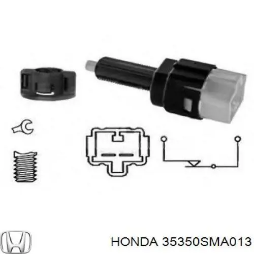 35350SMA013 Honda interruptor luz de freno