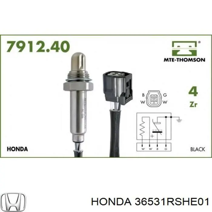36531RSHE01 Honda sonda lambda sensor de oxigeno para catalizador
