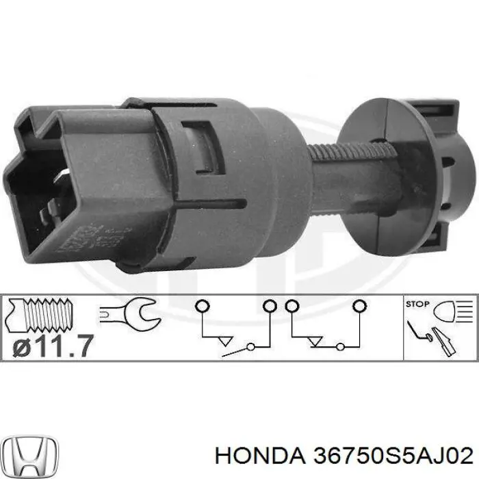 36750S5AJ02 Honda interruptor luz de freno