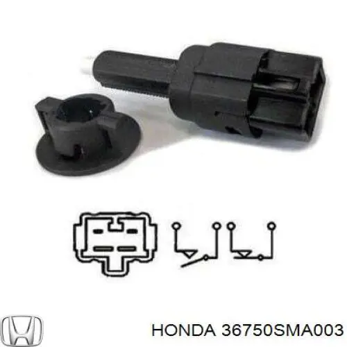 36750SMA003 Honda interruptor luz de freno