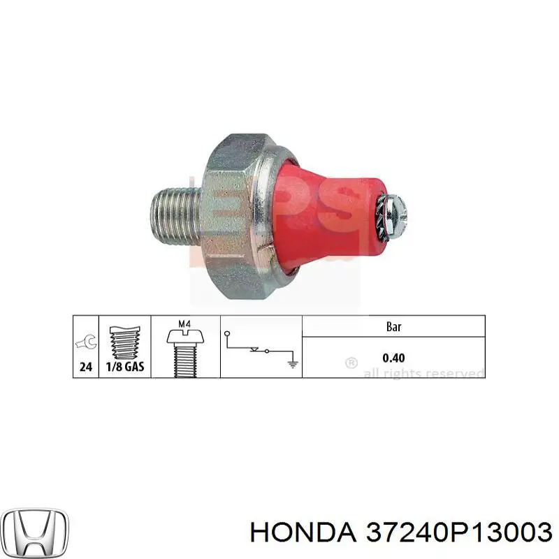37240-P13-003 Honda sensor de presión de aceite