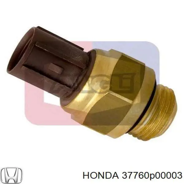 Sensor, temperatura del refrigerante (encendido el ventilador del radiador) HONDA 37760P00003