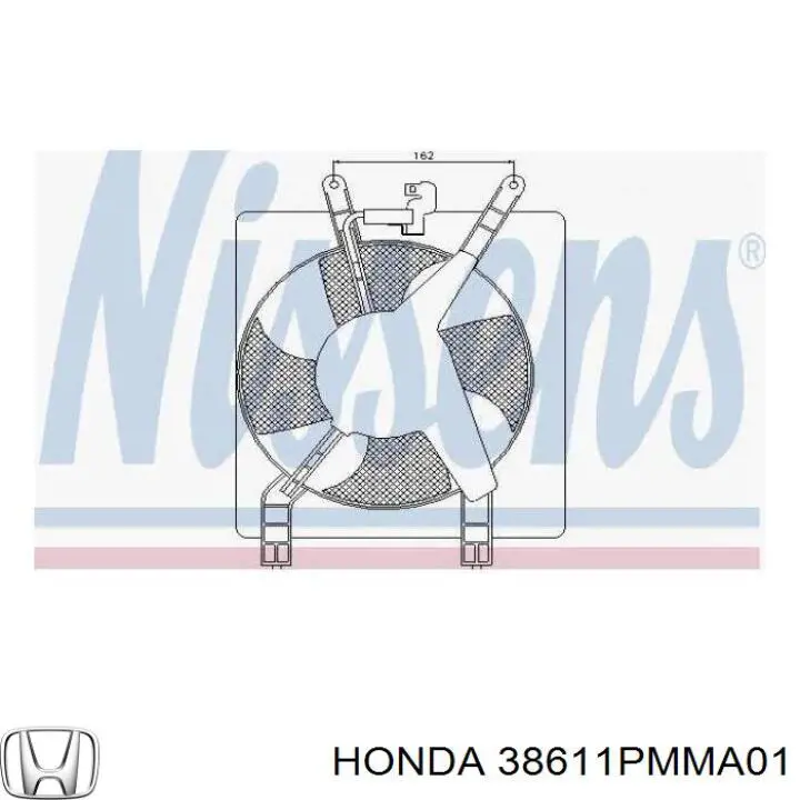 38611PMMA01 Honda difusor de radiador, aire acondicionado, completo con motor y rodete