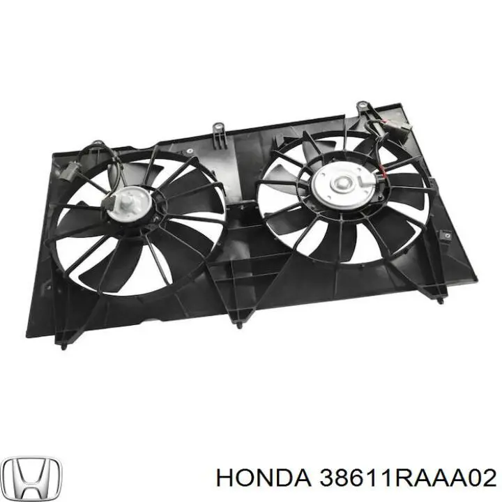 38611-RAA-A02 Honda ventilador (rodete +motor refrigeración del motor con electromotor completo)