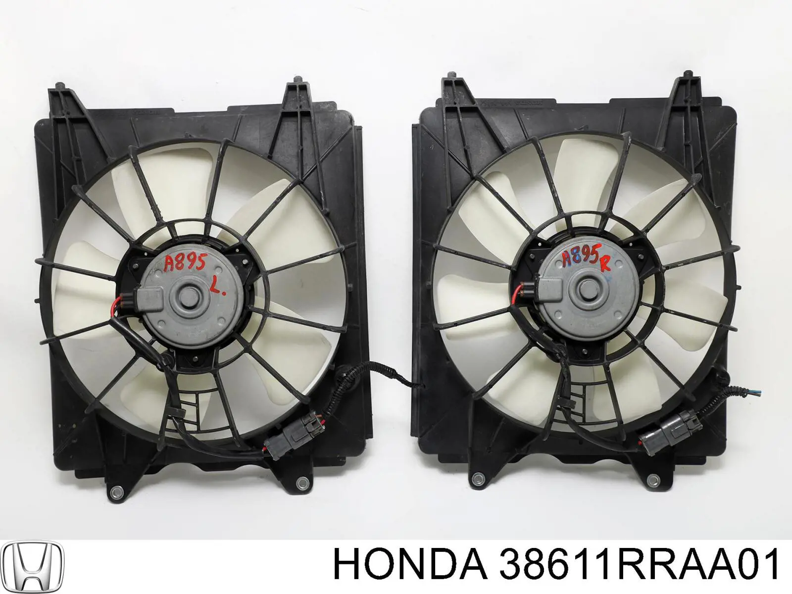 38611RRAA01 Honda motor de ventilador, refrigeración, derecho