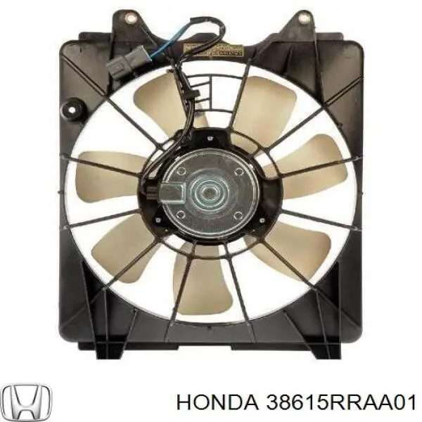 38615RRAA01 Honda motor de ventilador, refrigeración, derecho