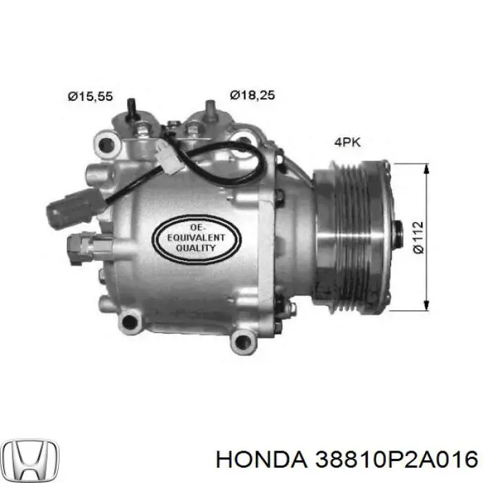 Compresor de aire acondicionado 38810P2A016 Honda