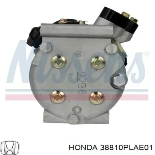 Compresor de aire acondicionado 38810PLAE01 Honda