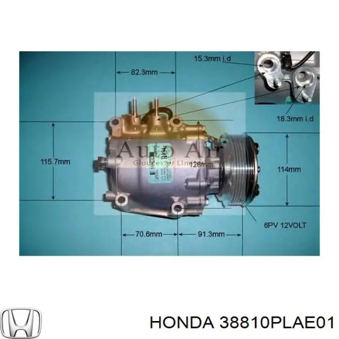 38810PLAE01 Honda compresor de aire acondicionado