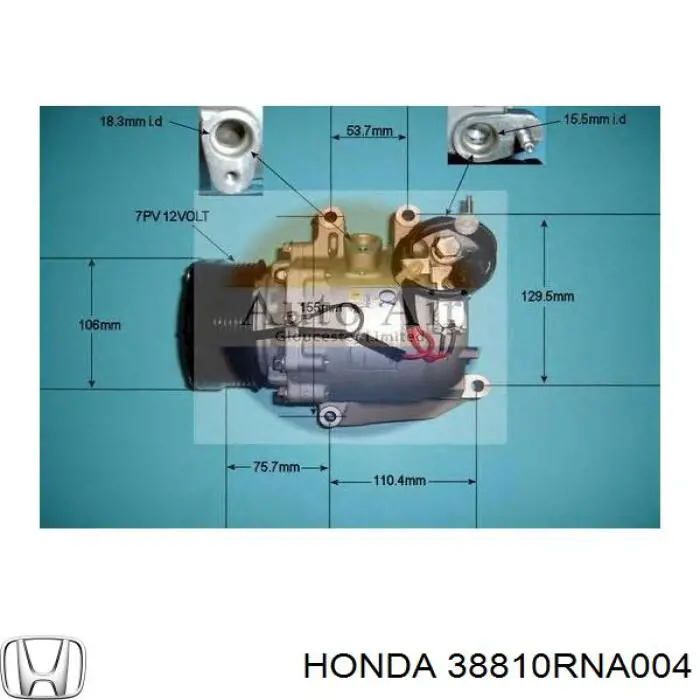 38810RNA004 Honda compresor de aire acondicionado