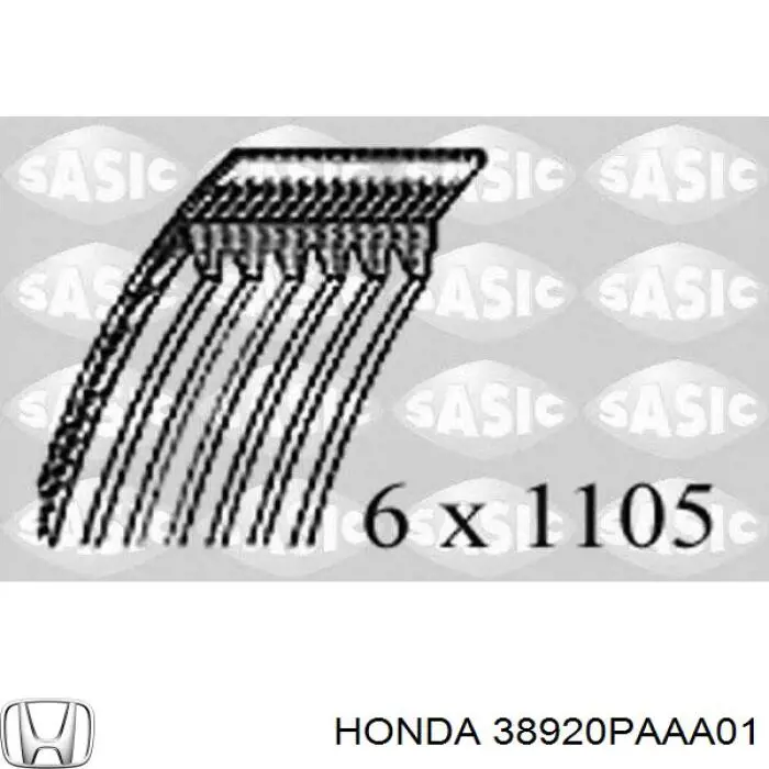Comprar 38920PAAA01 Honda Correa trapezoidal