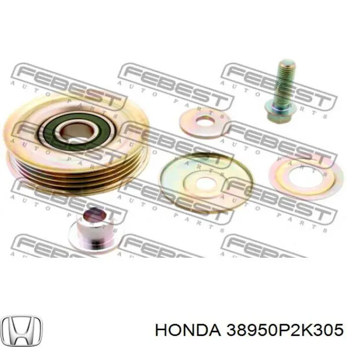Comprar 38950P2K305 Honda Polea tensora, correa poli V