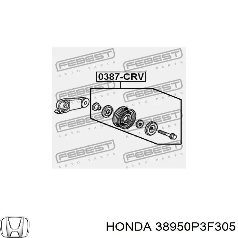 Polea tensora correa poli V 38950P3F305 Honda
