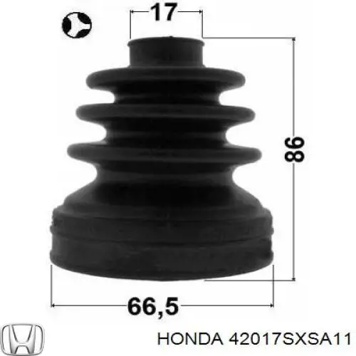 Comprar 42017SXSA11 Honda Fuelle de semieje delantero interior