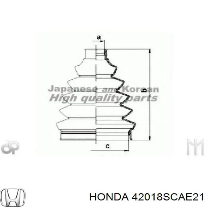 42018SCAE21 Honda fuelle, árbol de transmisión delantero exterior