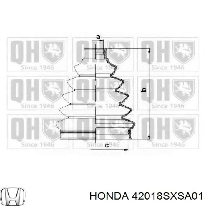 Fuelle semieje delantero exterior Honda 42018SXSA01